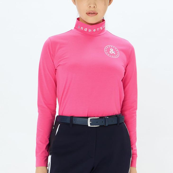 and per se（アンパスィ） 長袖 モックネックシャツ レディース ゴルフ