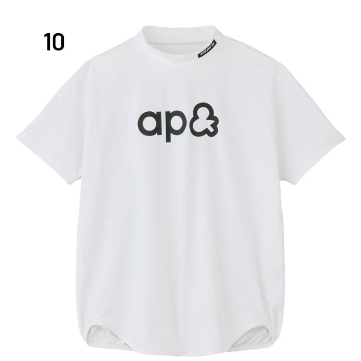 and per se（アンパスィ） 半袖 モックネックシャツ レディース ゴルフ