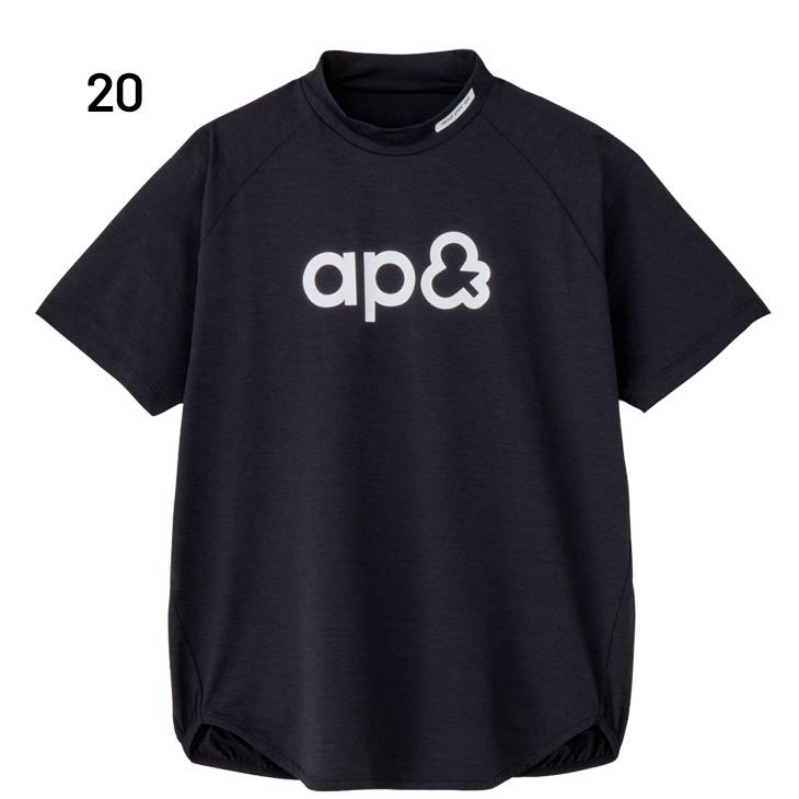 and per se（アンパスィ） 半袖 モックネックシャツ レディース ゴルフ
