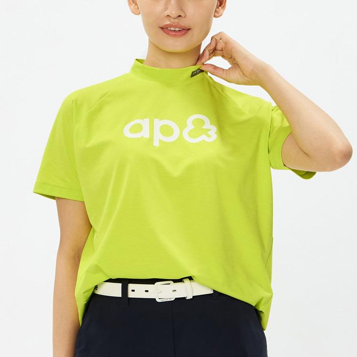 and per se（アンパスィ） 半袖 モックネックシャツ レディース ゴルフ