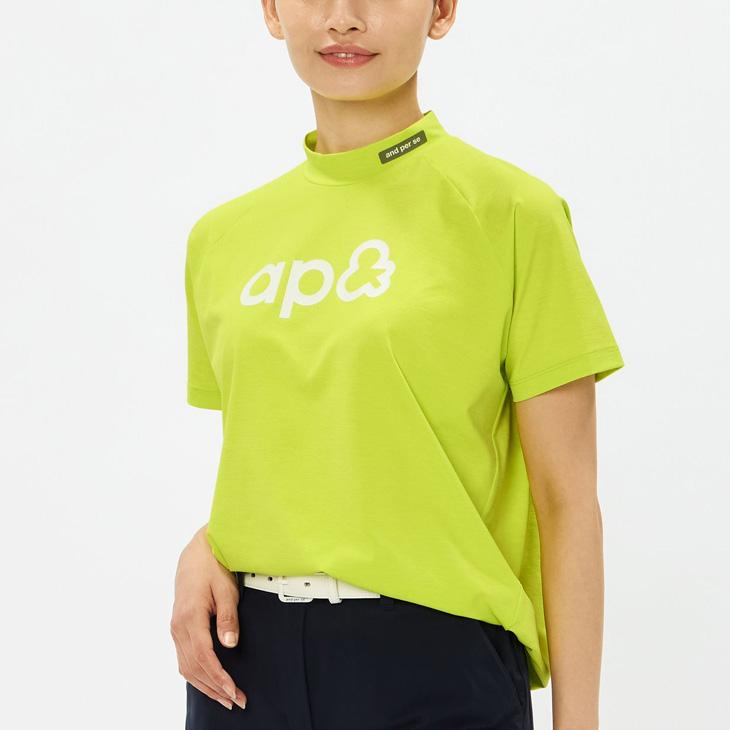 and per se（アンパスィ） 半袖 モックネックシャツ レディース ゴルフ