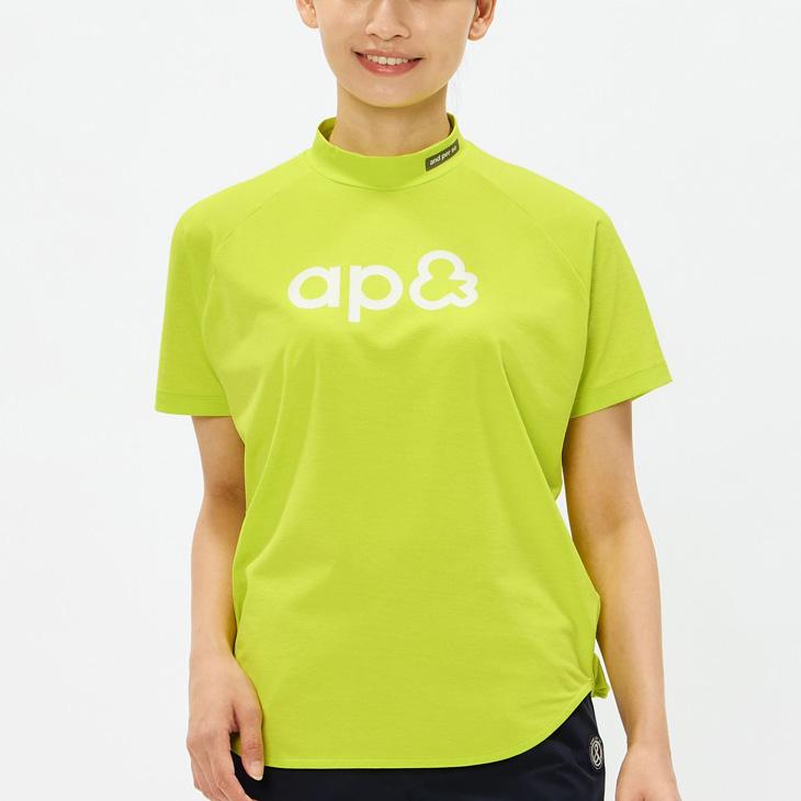 and per se（アンパスィ） 半袖 モックネックシャツ レディース ゴルフ