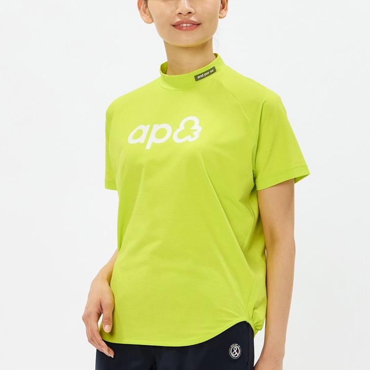 and per se（アンパスィ） 半袖 モックネックシャツ レディース ゴルフ