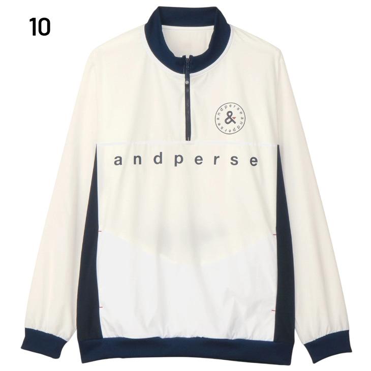 and per se（アンパスィ） 中わた入り ウィンドブレーカー 長袖 メンズ