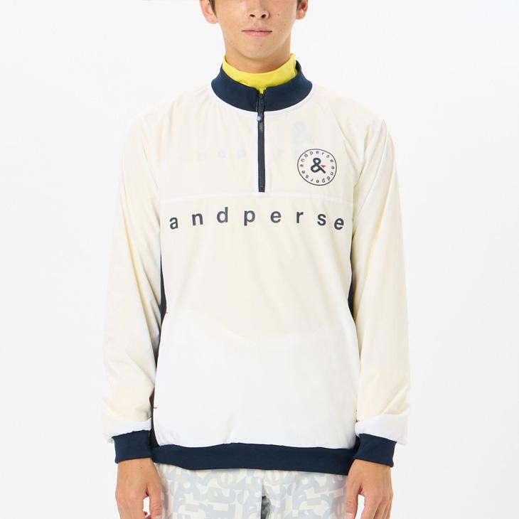 and per se（アンパスィ） 中わた入り ウィンドブレーカー 長袖 メンズ