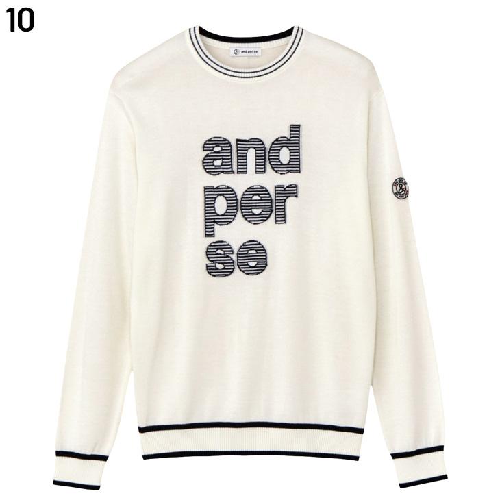 and per se（アンパスィ） 長袖 ゴルフセーター メンズ ゴand per se