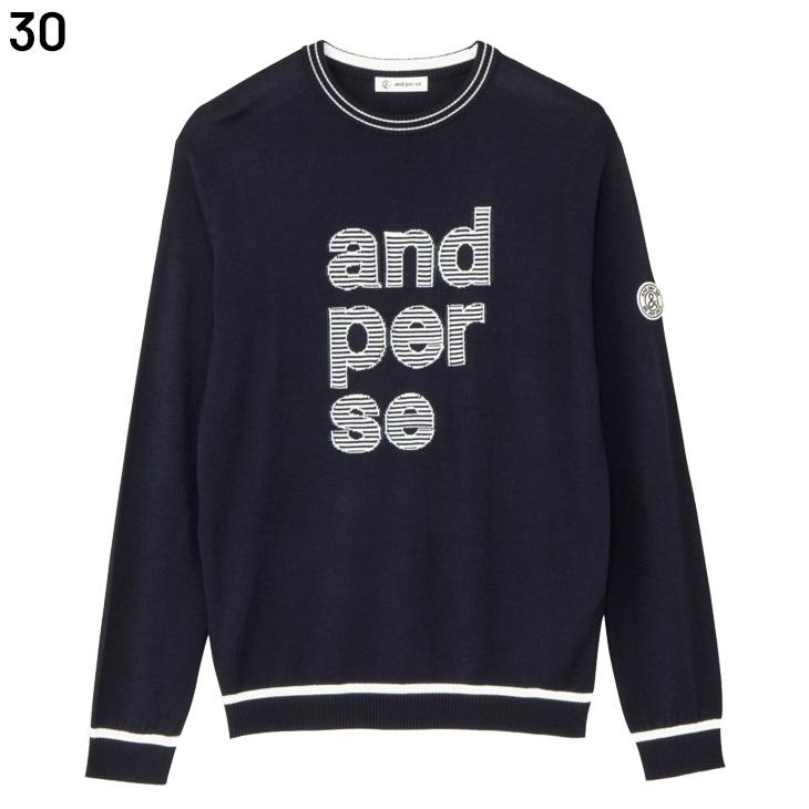 and per se（アンパスィ） 長袖 ゴルフセーター メンズ ゴand per se