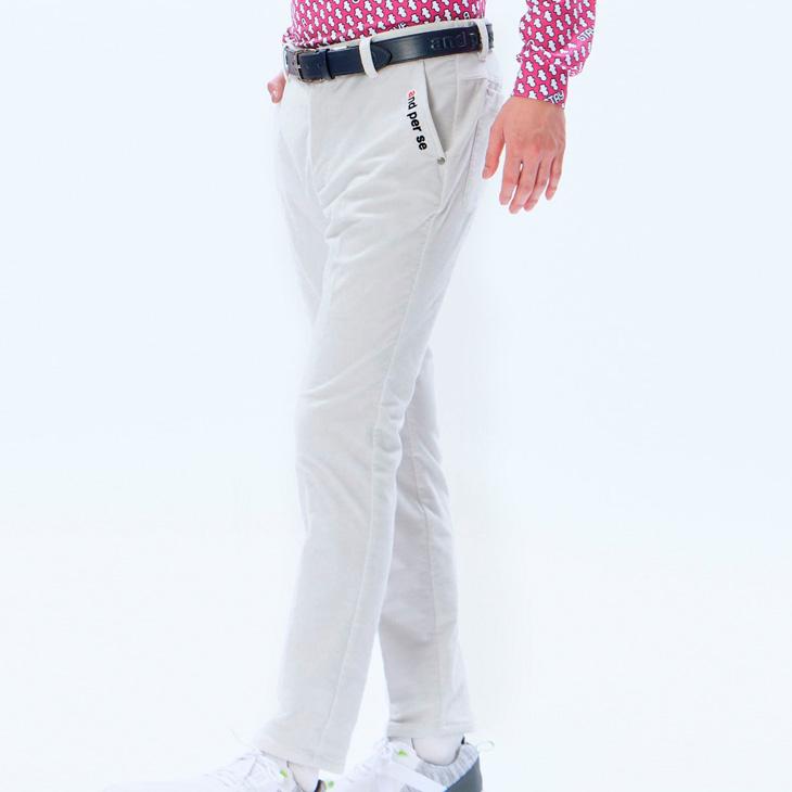 and per se（アンパスィ） ゴルフパンツ 冬用 スラックス メンズ