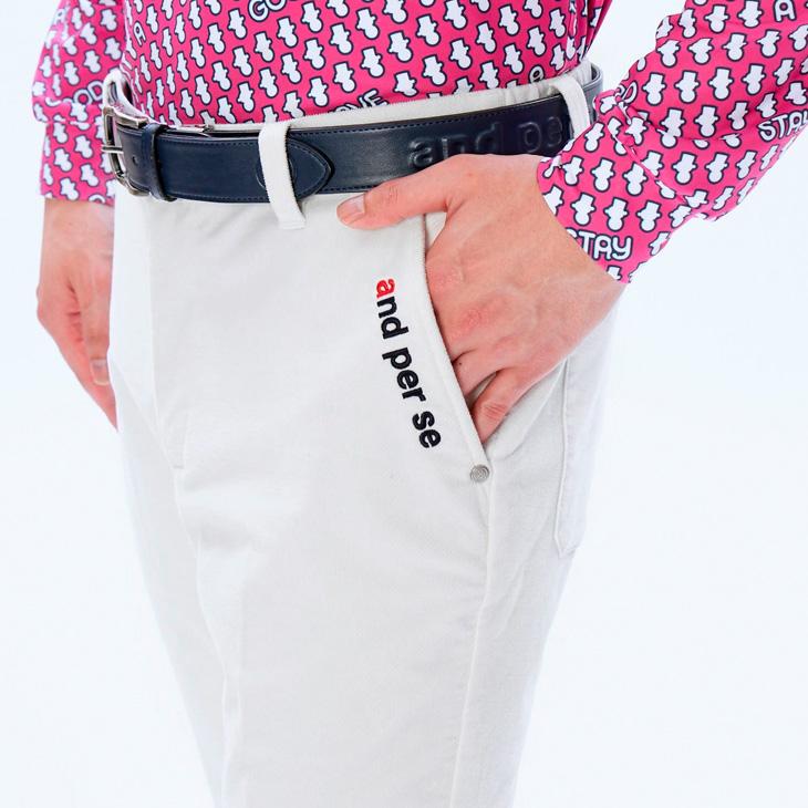 and per se（アンパスィ） ゴルフパンツ 冬用 スラックス メンズ