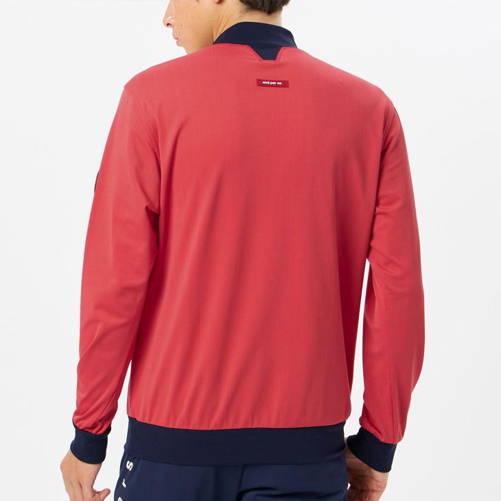 and per se（アンパスィ） 長袖 モックネックシャツ メンズ ゴルフ