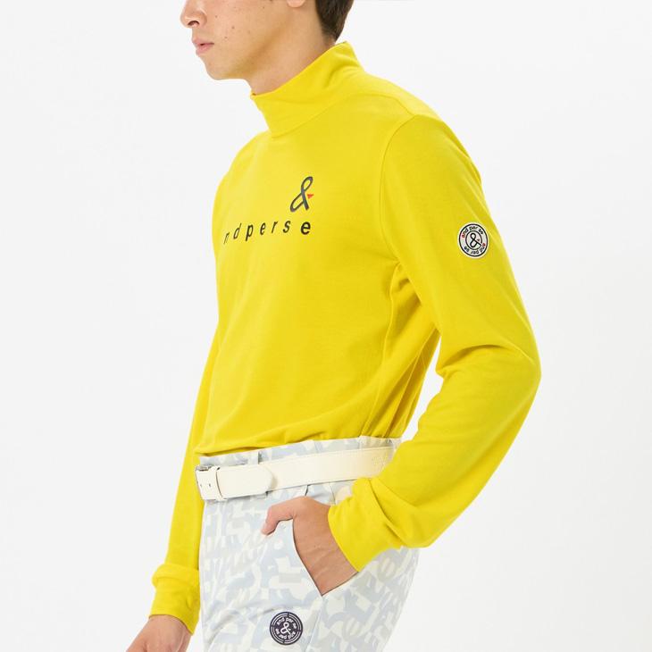 and per se（アンパスィ） 長袖 モックネックシャツ メンズ ゴルフ