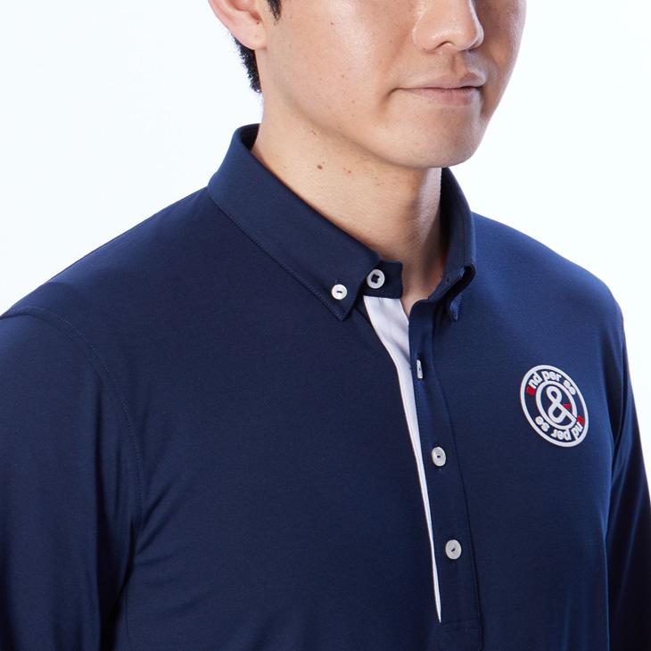 and per se アンパスィ ボタンダウンシャツ　Mサイズ and per se アンパスィ 長袖シャツ メンズ ゴルフウェア ボタン