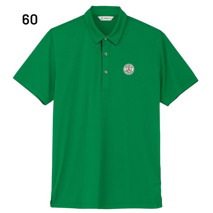 アンパスィ 半袖シャツ 衿つき メンズ ゴルフウェア and per se GOLF