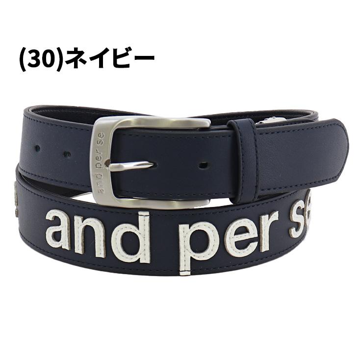 and per se（アンパスィ） ゴルフ用ベルト メンズ ウエスト100cm対応