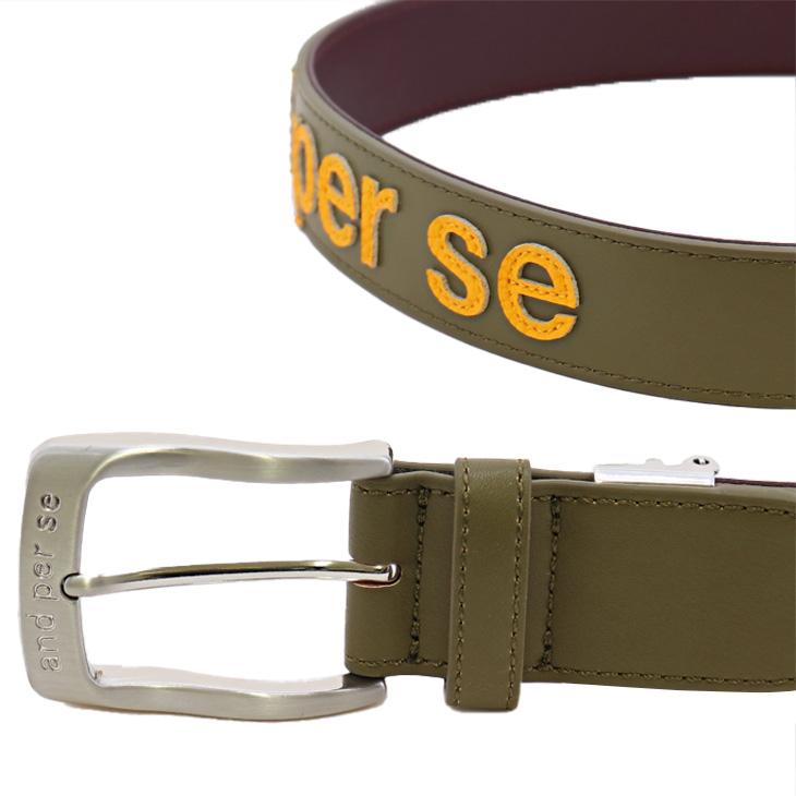 and per se（アンパスィ） ゴルフ用ベルト メンズ ウエスト100cm対応