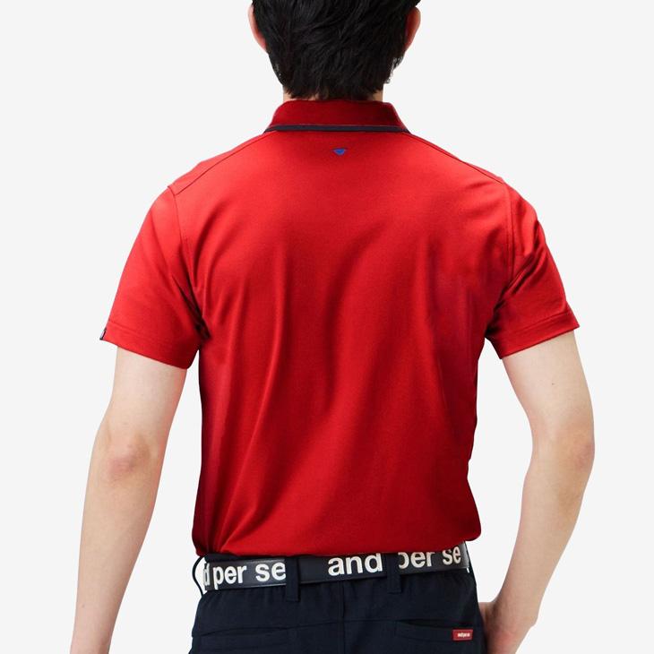 and per se アンパスィ ポロシャツ 半袖 メンズ ゴルフウェア