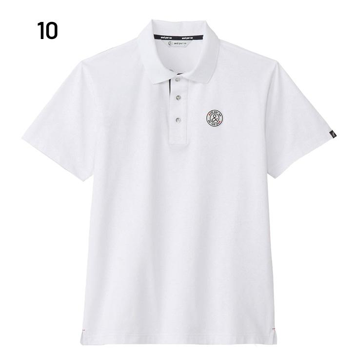 and per se（アンパスィ） 半袖ポロシャツ メンズ ゴルフウェア and