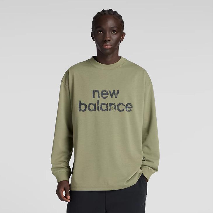 New Balance（ニューバランス） 長袖 Tシャツ メンズ ロゴプリントT 