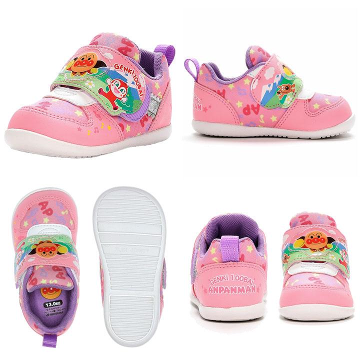 アンパンマン ベビー スニーカー 13-14.5cm 子供靴 moonstar ムーン
