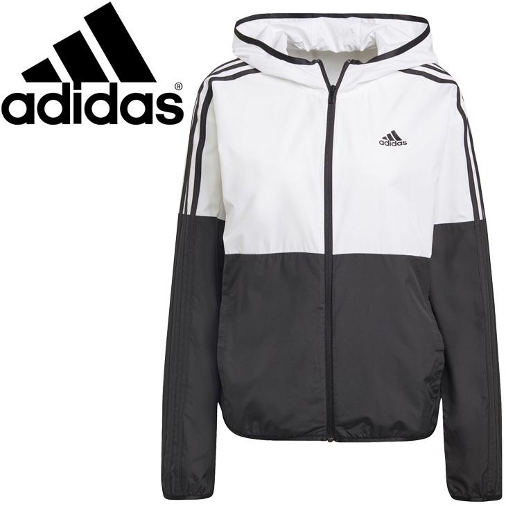 ウインドブレーカー レディース アウター Adidas アディダス カラーブロック ジャケット スポーツウェア 防風 防水撥水 ブラックホワイト 女性 At608 Gq0606 At608 Gq0606 World Wide Market 通販 Yahoo ショッピング