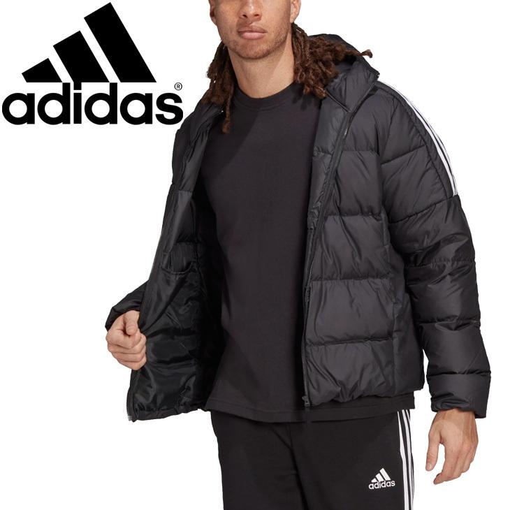 ダウンジャケット アウター メンズ Adidas アディダスess Mid D H Jkt 防寒 スポーツウェア フード付 カジュアル 男性 ブラック 黒 上着 Av272 Av272 World Wide Market 通販 Yahoo ショッピング