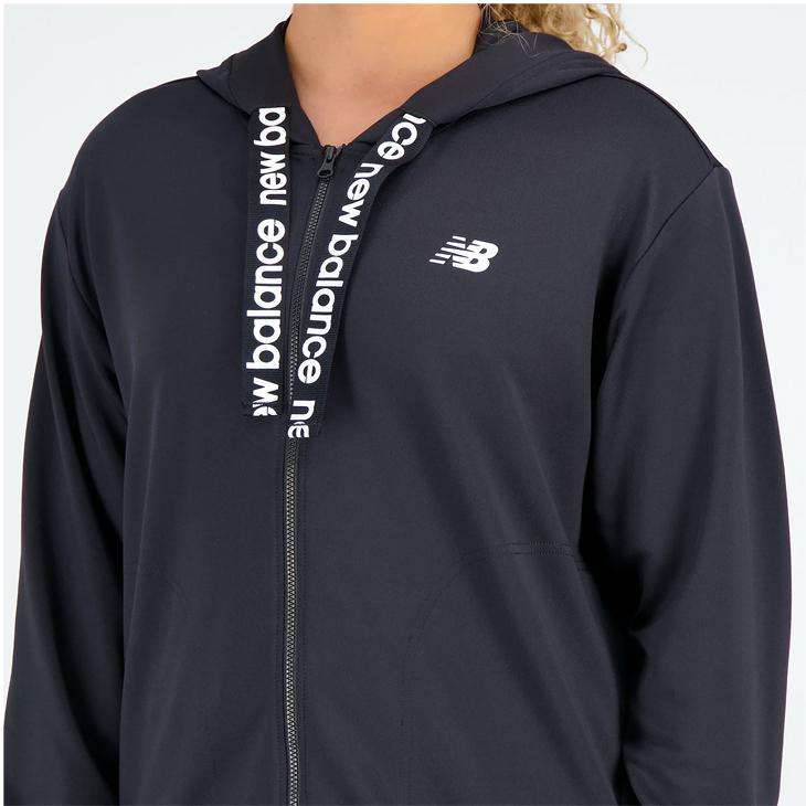 美品　￼new balance 2WAYレディースフルジップフーディー New Balance（ニューバランス） パーカー スウェット レディース