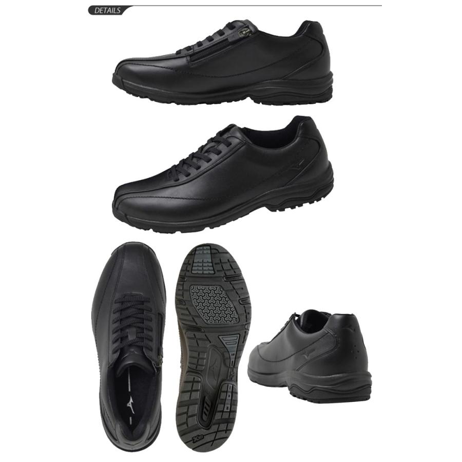 【最安値挑戦】ウォーキングシューズ メンズ ミズノ Mizuno LD40 IV 紳士靴 ワイドフィット 3E相当 天然皮革 男性用 長距離ウォーキング/B1GC1617 【取寄】【返品不可】 マグネットバックル