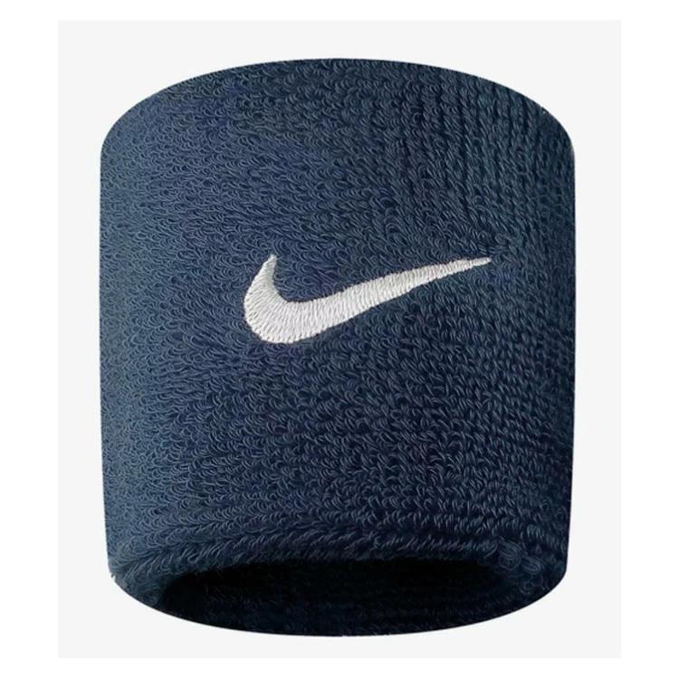 NIKE（ナイキ） リストバンド スウッシュ 2個セット ネイビー 濃紺 両
