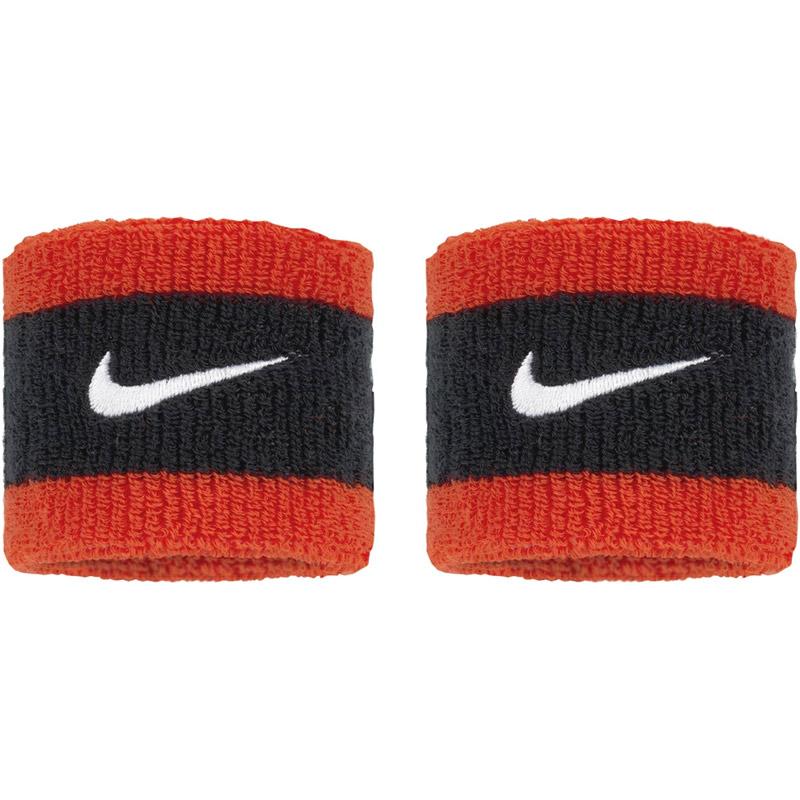 HN+nois リストバンド 黒　赤 NIKE ナイキ リストバンド 2個入 スウッシュリストバンド 2個