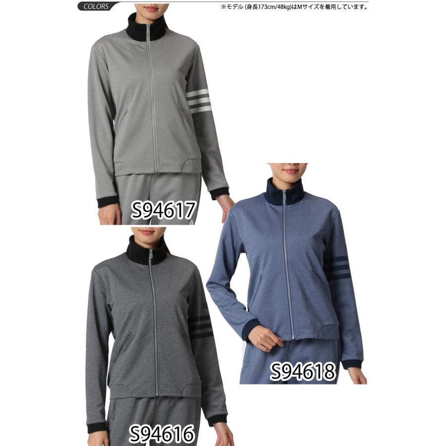 レディース 【ADIDASウェア】 アディダス adidas24/7 adidas レディース adidas24/7 杢ジャージ ジャケット 上着