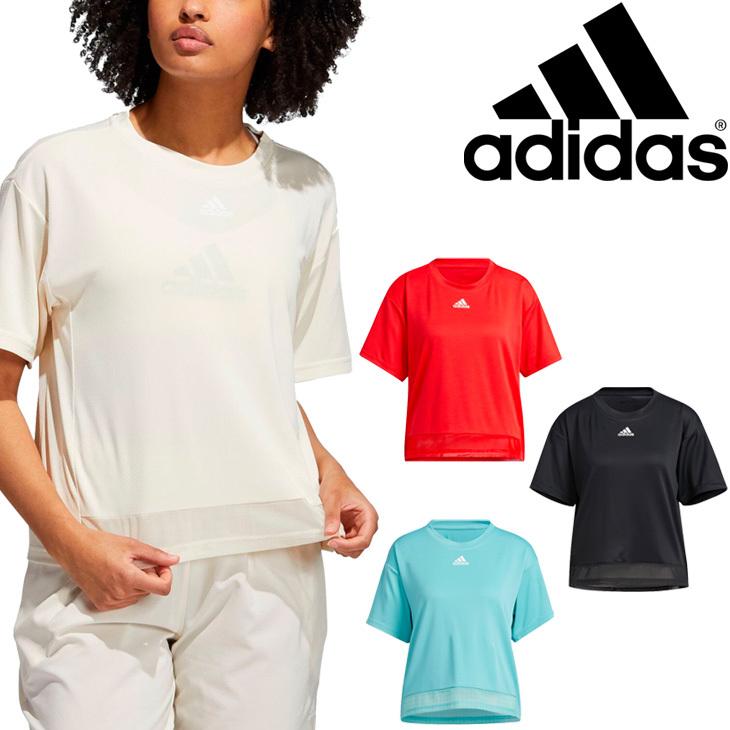 adidas 半袖Tシャツ レディース アディダス トレーニング HEAT