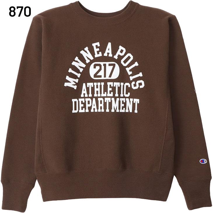 チャンピオン スウェットシャツ 長袖 メンズ チャンピオン Champion REVERSE WEAVE 裏起毛 トレーナー クルーネック カレッジ風  アメカジ トップス 11.5オンス スエット メンズウェア 秋冬 服 ブランド アパレル/C3-A022 REVERSE WEAVE チャンピオン スウェットシャツ 長袖 メンズ Champion