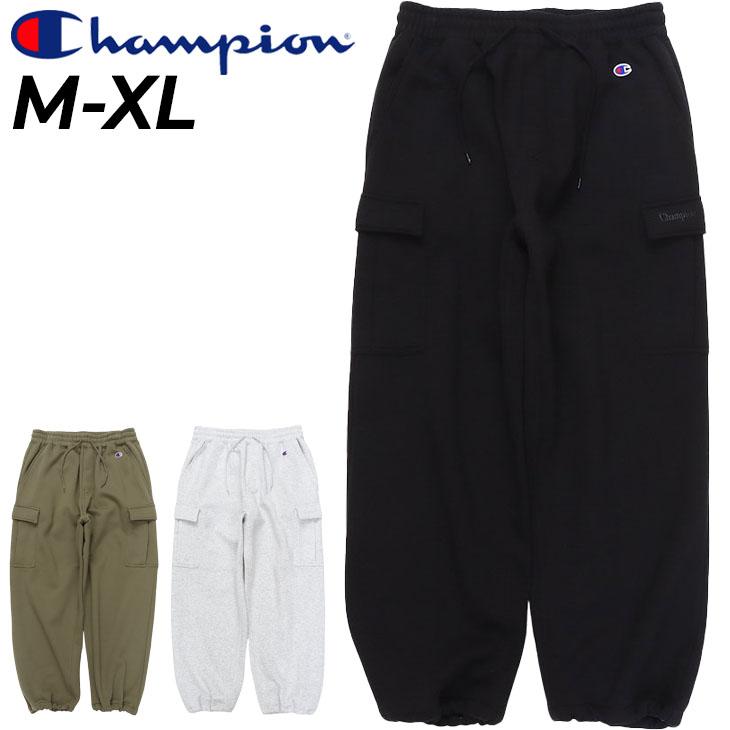 Champion × BEAMS / 別注 スウェット カーゴパンツ 黒 S Champion