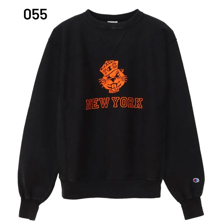チャンピオン　リバースウィーブ　NEW YORK 　スウェット　Lサイズ　赤タグ Champion（チャンピオン） リバースウィーブ 赤タグ クルーネック