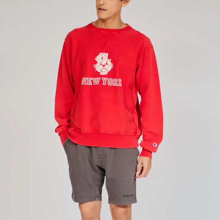 ヴィンテージ　Champion レッド スウェットシャツ Mサイズ Champion（チャンピオン） スウェットシャツ メンズ リバースウィーブ