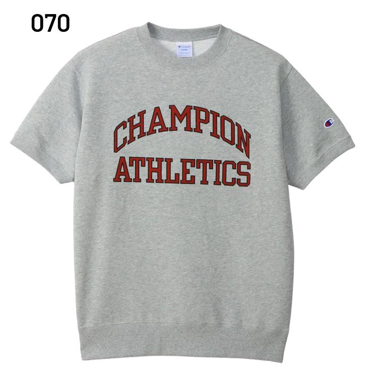 Champion（チャンピオン） 半袖 スウェットシャツ メンズ クルーネック