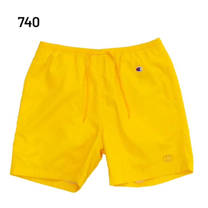 UNDERR Ronherman　champion ナイロンショーツ　イエロー Champion（チャンピオン） ショートパンツ メンズ ナイロン 裏メッシ