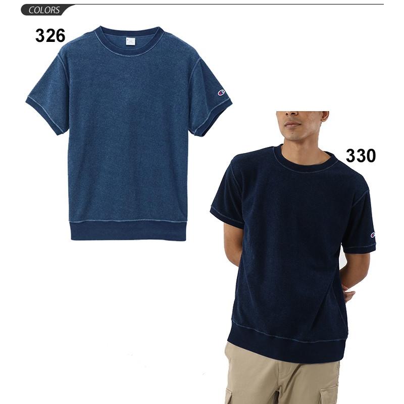 スウェットシャツ 半袖 トレーナー メンズ Champion チャンピオン キャンパス Cumpus クルーネック インディゴ スエット 男性 アメカジ トップス C3 P346 C3 P346 World Wide Market 通販 Yahoo ショッピング