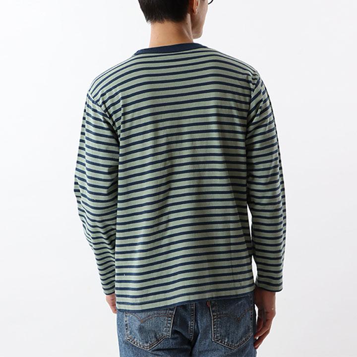 Champion（チャンピオン） Tシャツ 長袖 メンズ ボーダー柄 ベーシック
