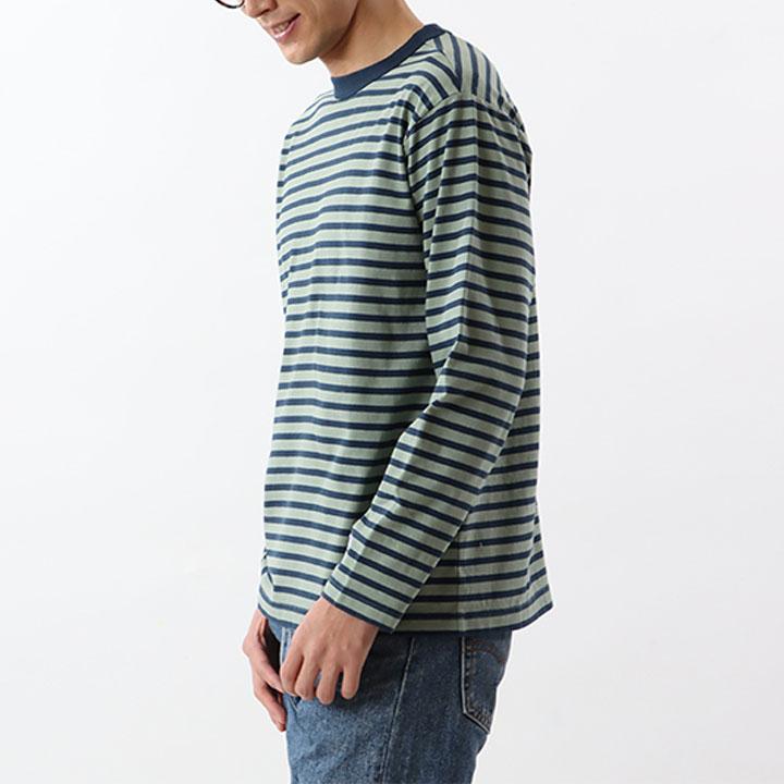 グッドデザイン古着Championビッグプリント×ボーダーデザインロンT グッドデザイン古着Championビッグプリント×ボーダーデザインロンT