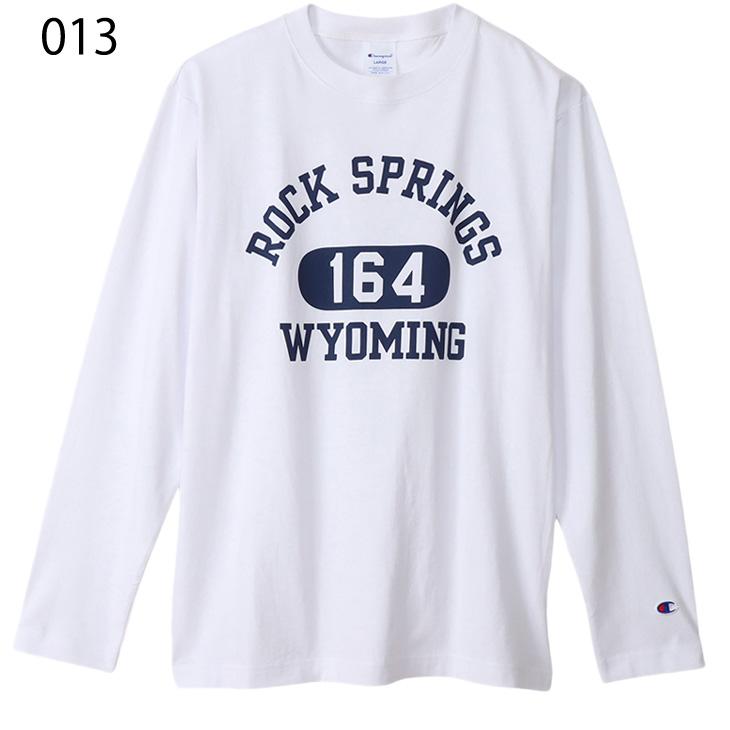Champion（チャンピオン） 長袖 Tシャツ メンズ プリントT カレッジ風 
