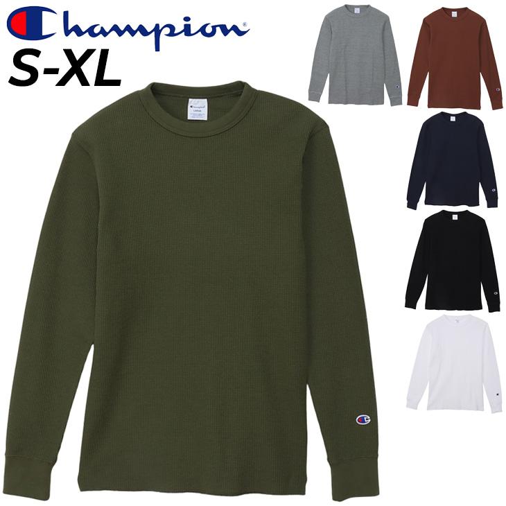 Champion（チャンピオン） 長袖 Tシャツ メンズ ワッフル生地 サーマル