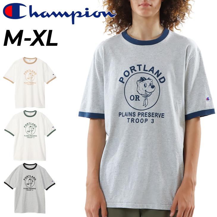 Champion チャンピオン 半袖 Tシャツ メンズ リンガーTシャツ