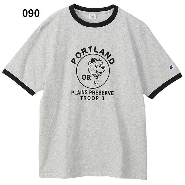 チャンピオン　リンガーT Champion tシャツ 「Champion」ショートスリーブ リンガーT