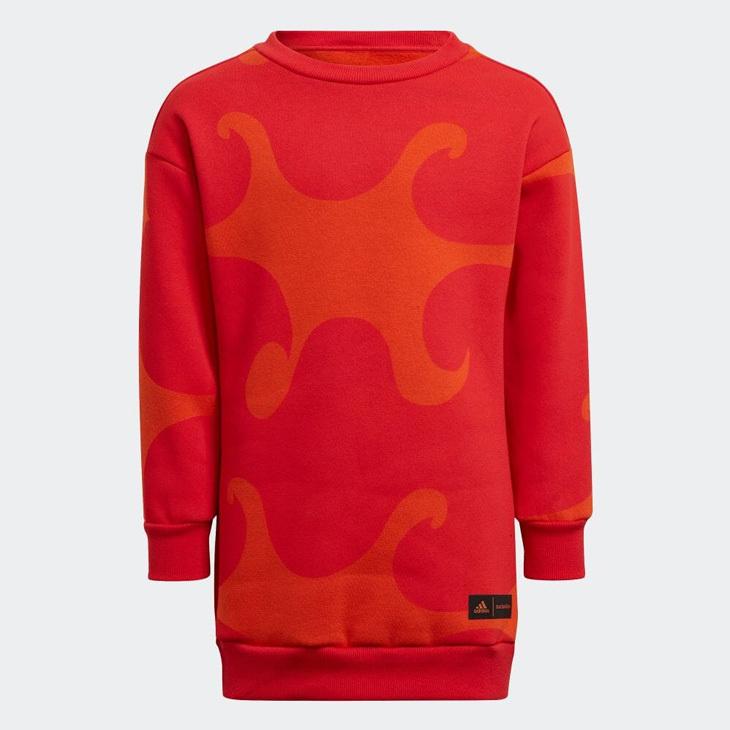 新品 adidas marimekko 130cm 上下セットアップ キッズ adidas アディダス キッズ ベビー 半袖Tシャツ ショートタイツ
