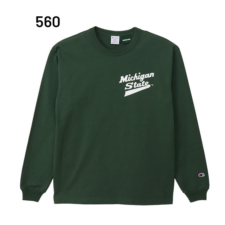 MICHIGAN STATE 81番 シャツ Lサイズ Champion（チャンピオン） 長袖 Tシャツ メンズ T1011 アメリカ製