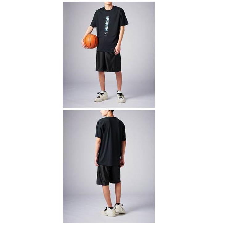 半袖tシャツ メンズ コンバース Converse スポーツウェア バスケットボール プリントt 吸汗速乾 中高校生 男性 男子 部活動生 バスケシャツ Cb Cb World Wide Market 通販 Yahoo ショッピング