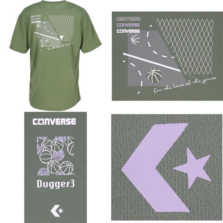 コンバース 半袖 Tシャツ メンズ CONVERSE プリントT バスケットボール トレーニング スポーツウェア 吸汗速乾 練習着  男性 男子 中学生 高校生 /CB232363｜w-w-m｜11