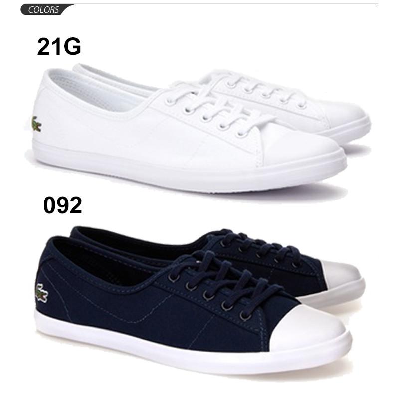 スニーカー レディース ラコステ Lacoste Ziane Bl 2 キャンバススニーカー ローカット ネイビー ホワイト 女性 靴 シンプル Cfa0066 Cfa0066 World Wide Market 通販 Yahoo ショッピング