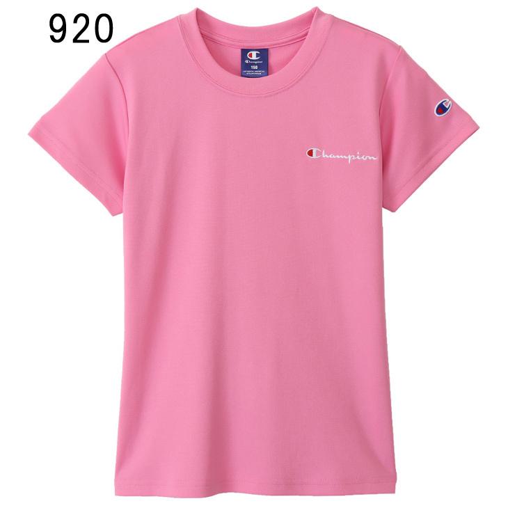 キッズ 半袖Tシャツ ジュニア 女の子 130-160cm 子供服/champion チャンピオン ガールズ スポーツウェア クルーネック 半袖シャツ 女児 シンプル /CK-TS332｜w-w-m｜05